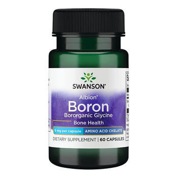 Swanson Boron from Albion - Boroganic Glycine Supplement 60 Capsules, 6mg Each