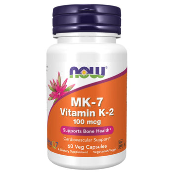 Now MK-7 Vitamin K-2, 100 mcg 60 Veg Capsules