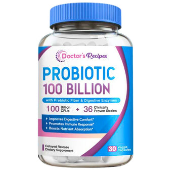 Doctor’s Recipes 100 Billion Probiotic 30 Veggie Capsules