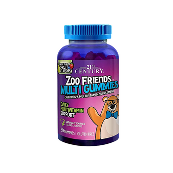 21st Century Zoo Friends Multi 60 Gummies