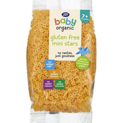 Boots Baby Organic Gluten Free Mini Stars 7 months+ 250g