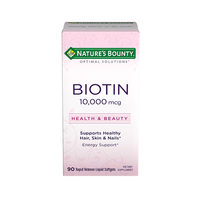 Nature's Bounty Biotin 10000mcg 90 Softgels