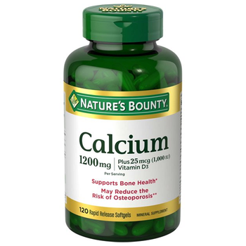 Nature’s Bounty Calcium + Vitamin D3 1200mg 120 Softgels