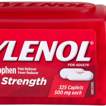 Tylenol Extra Strength 500 mg Caplets Fever Reducer and Pain Reliever, 325 ct