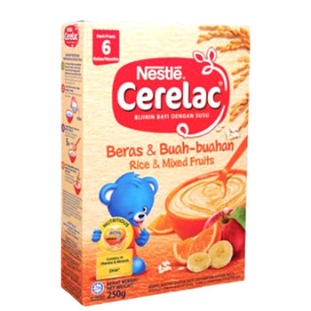 Nestle Baby Cerelac Rice & Mixed Fruits (6 Month) - 250g (Malaysia)