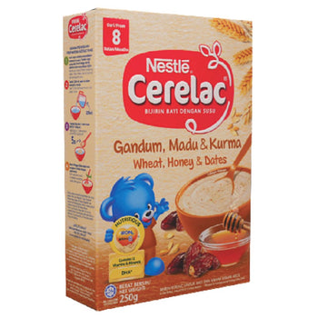 Nestle Baby Cerelac Wheat Honey & Dates (8 Month) - 250g (Malaysia)