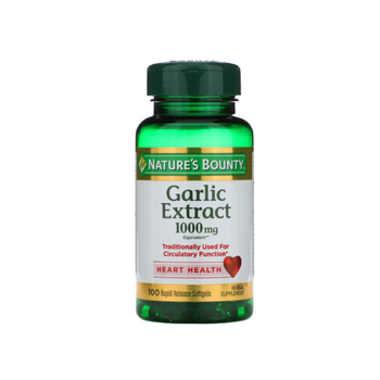 Nature's Bounty Garlic Extract 1000mcg 100 Softgels