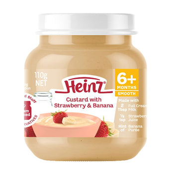 Heinz Custard With Strawberry & Banana 6+Months - 110g (Australia)