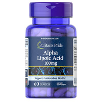 Puritan's Pride Alpha Lipoic Acid 100 mg 60 Capsules