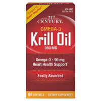 21st Century Omega-3 Krill Oil 350 mg 60 Softgels