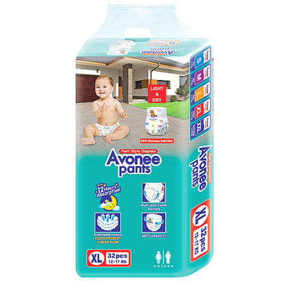 Avonee XL Pant Diaper 12-17Kg 32Pcs