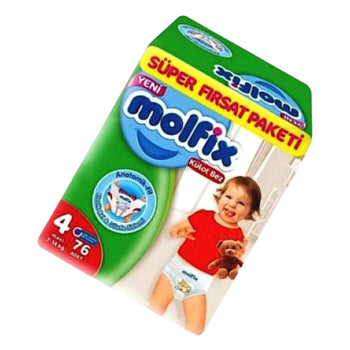 Molfix Baby Diaper Pants Super Pack Maxi 9-14 kg 76 Pcs (Made in Turkey)