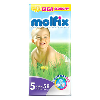 Molfix Giant Junior Belt 11-18 Kg 58 Pcs (Made in Turkey)