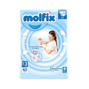 Molfix Jumbo Belt Midi 4-9 Kg 60 Pcs (Made in Turkey)