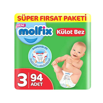 Molfix Jumbo Pants Midi 6-11 Kg 94 Pcs (Made in Turkey)