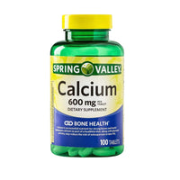 Spring Valley Calcium 600mg 100 Tablets