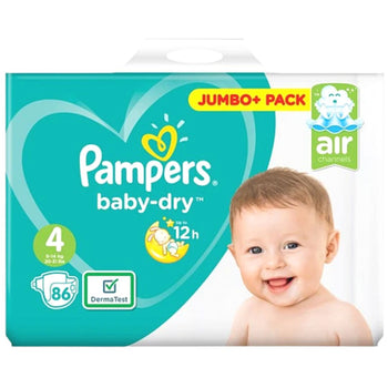 Pampers Baby Dry Size 4 belt 9-14 kg 86 pcs (UK)