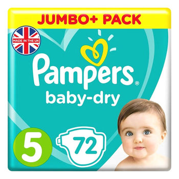 Pampers Baby Dry Size 5 Belt 11-16 kg 72pcs (UK)