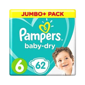 Pampers Baby Dry Size 6 Belt 13-18kg 62 pcs (UK)