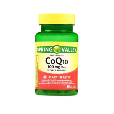 Spring Valley CoQ10 100mg 60 Softgels