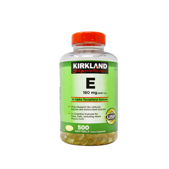 Kirkland Signature Vitamin E 180 mg 400IU 500 Softgels