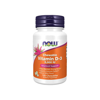 NOW Vitamin D3 5000 IU 120 Softgels