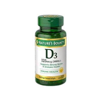 Nature's Bounty D3125mcg (5000 IU) 150 Softgels