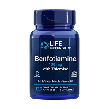 Life Extension, Benfotiamine with Thiamine, 100 mg, 120 Vegetarian Capsules