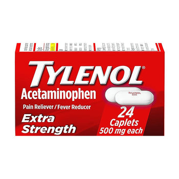 Tylenol Extra Strength Caplets with 500 mg Acetaminophen, 24 Capsules