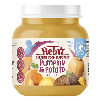 Heinz Pumpkin Potato & Beef 4+ Months 110g (Australia)