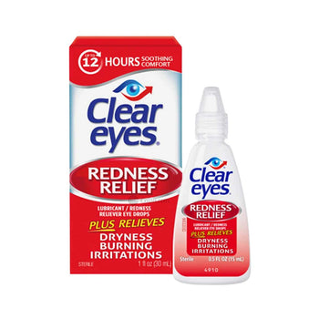 Clear Eyes Eye Drops Lubricant Redness Reliever 30ml