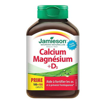 Jamieson Calcium Magnesium +D3 100+100 Caplets