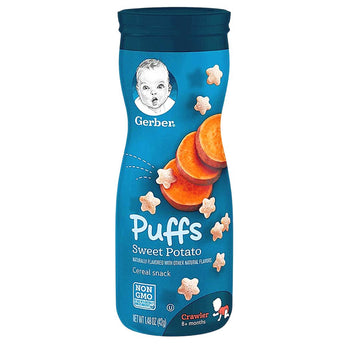 Gerber Puffs Sweet Potato Cereal Baby Snacks - 42g (USA)