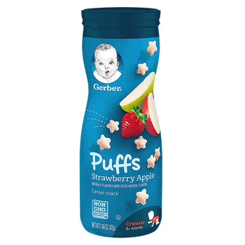 Gerber Puffs Strawberry & Apple Baby Cereal Snacks - 42g (USA)