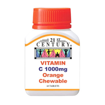 21st Century Vitamin C 1000mg Orange Chewable 60 Tab