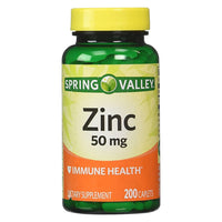 Spring Valley Zinc 50 mg 200 Capsules