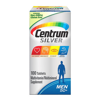 Centrum Silver Men 50+ Multivitamin 100 Tablets