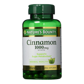 Nature's Bounty Cinnamon 1000 mg 100 Capsules