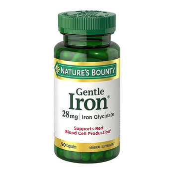 Nature's Bounty Gentle Iron 28 mg 90 Capsules