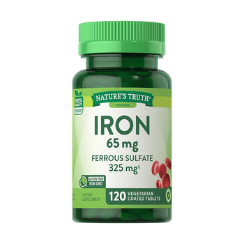 Nature’s Truth Iron 65 mg Ferrous Sulfate 325 mg 120tabs