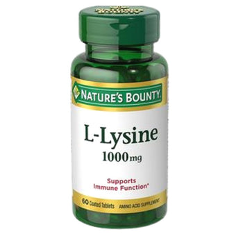 Nature’s Bounty L-Lysine Tablets-1000mg-60 Tablets