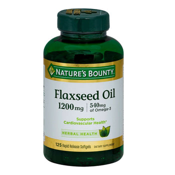 Nature’s Bounty Flaxseed Oil 1200mg 125 Softgels