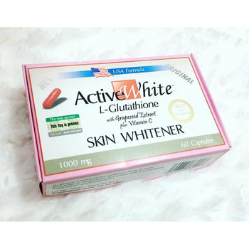 Active White L-Glutathione Skin Whitener 60 Capsules