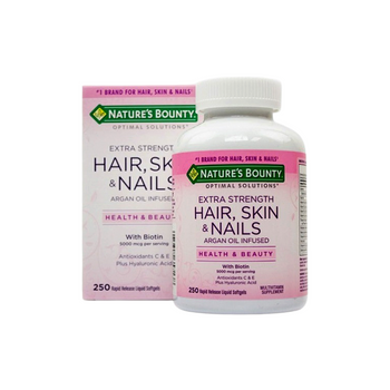 Nature's Bounty Hair Skin & Nails 5000mcg 250 Softgel