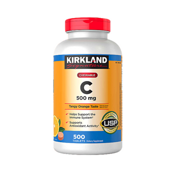 Kirkland Vitamin C 500mg Chewable 500 Tablets