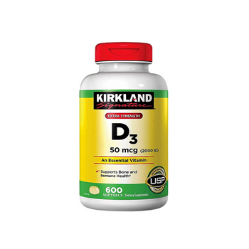 Kirkland D3 50mg (2000 IU) 600 Softgels