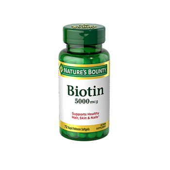 Nature's Bounty Biotin 5000mcg 72 Softgels