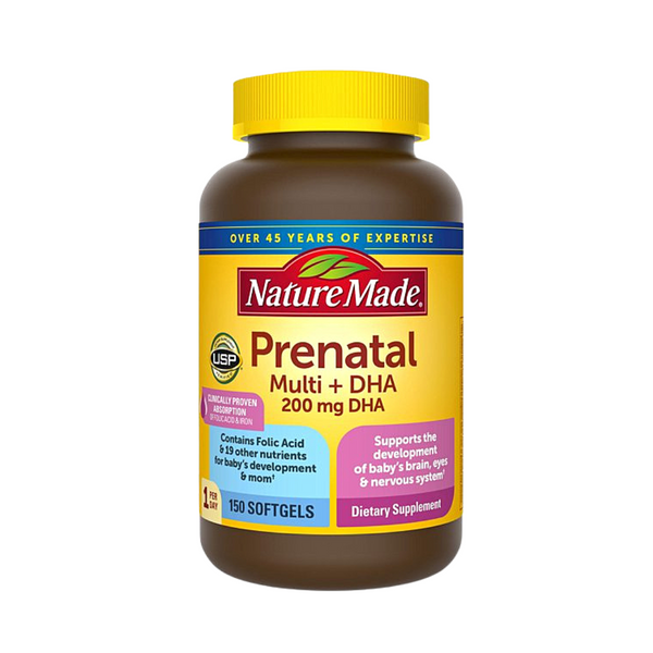 Nature Made Prenatal, Multi+DHA, 200mg DHA pregnant & nursing women,15